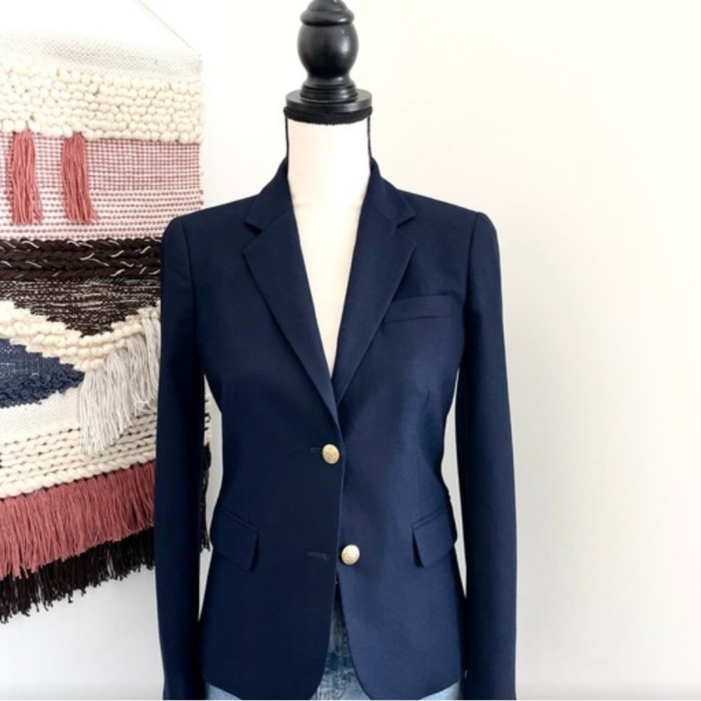 Navy blue J. Crew blazer